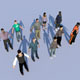 10 LOW POLY PEOPLE part4 - 3DOcean Item for Sale