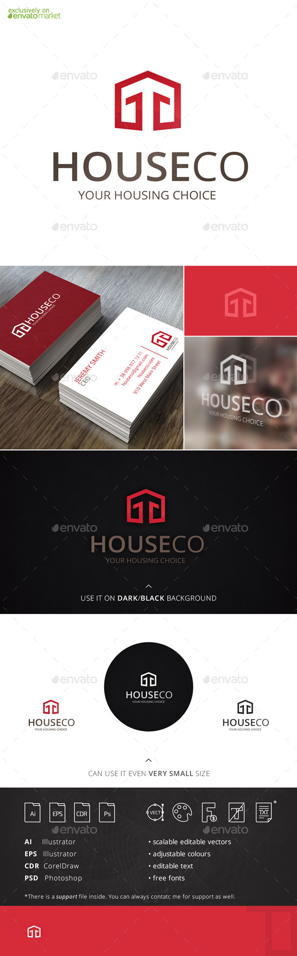 Houseco Housing Logo Template