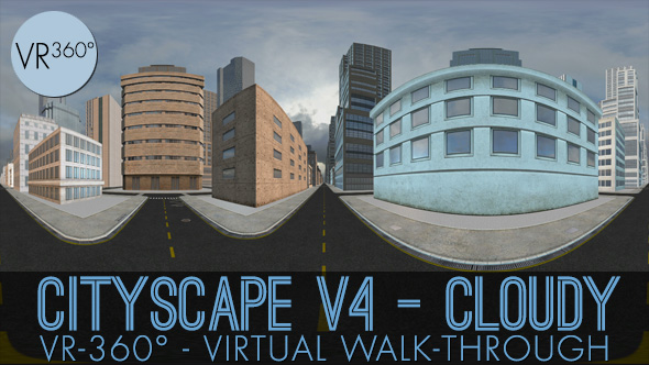 VR-360° Cityscape V4 Cloudy