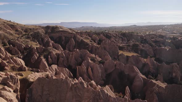 Aerial View Cappadocia Landscape