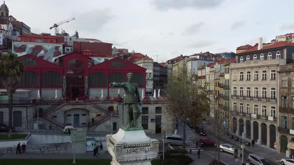 Infante D. Henrique square in the city of Porto, Portugal