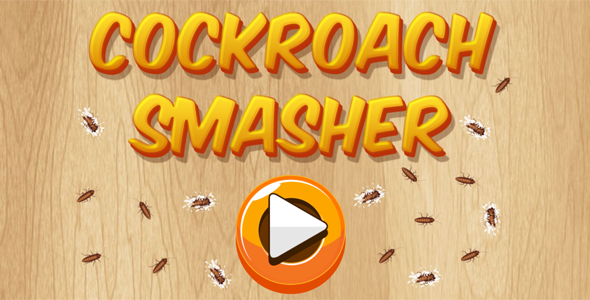 Cockroach Smasher - HTML5 Casual Game (CAPX + APK)