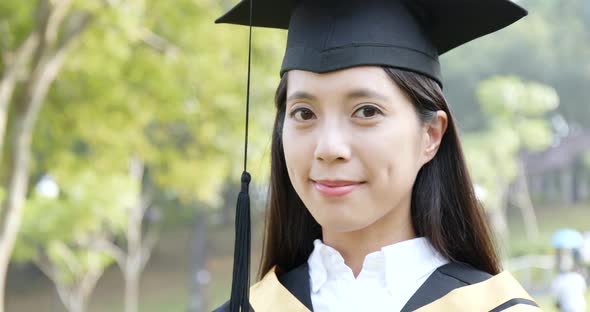 Asian Woman Graduation