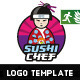 DOA Sushi Chef Logo Template - GraphicRiver Item for Sale
