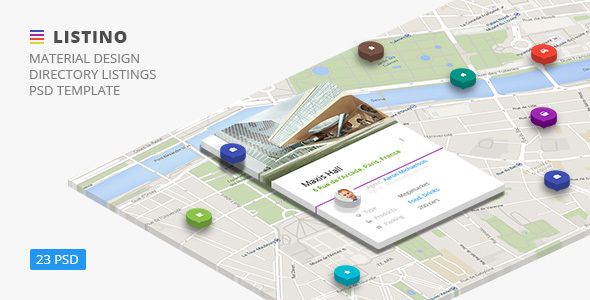 Listino — Multipurpose Directory Listing PSD Template