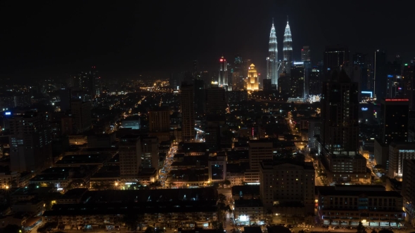 Night City Of Kuala Lumpur, Malaysia