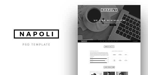 Napoli - Creative OnePage PSD Template