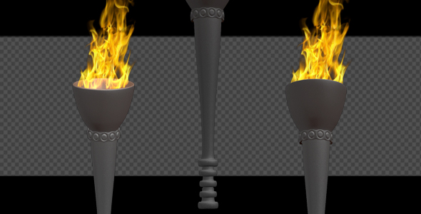 Fire Torch - Classic - Iron - Pack of 2 alt