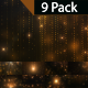 Golden Particles Event Background-9 Pack - VideoHive Item for Sale