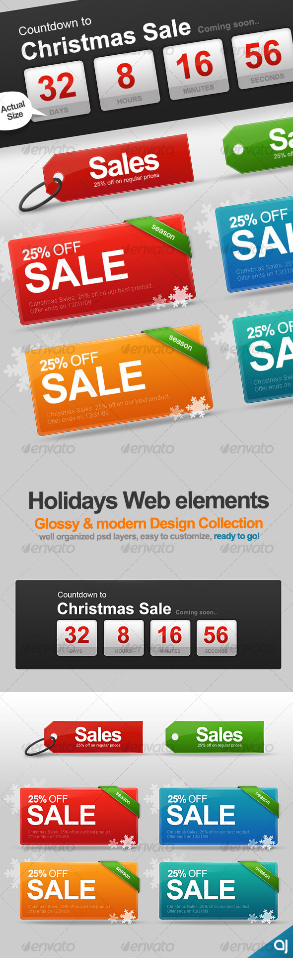 Holiday Web Elements collection