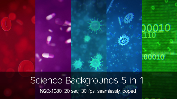 Science Backgrounds 5 in 1
