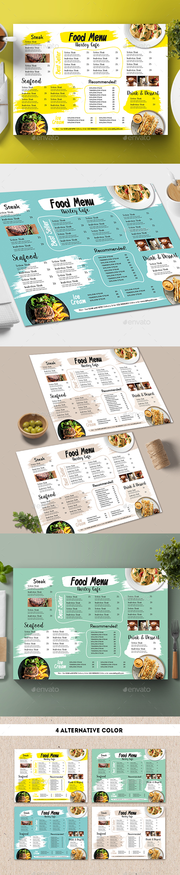 Modern Menu Stationery And Design Templates From Graphicriver