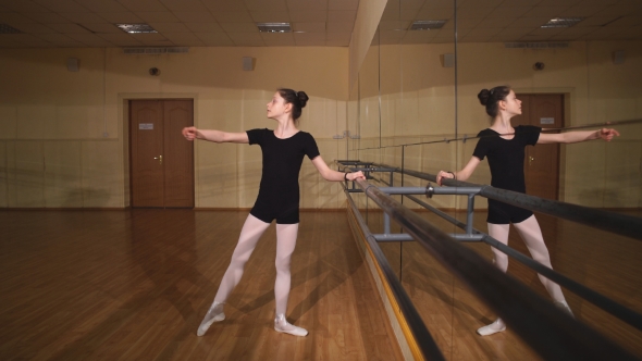 Girl In Ballet Position