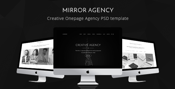 Mirror - Creative Onepage Agency PSD Template