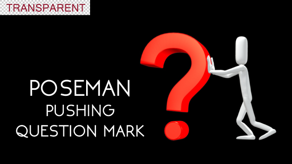 Poseman Pushing Question Mark