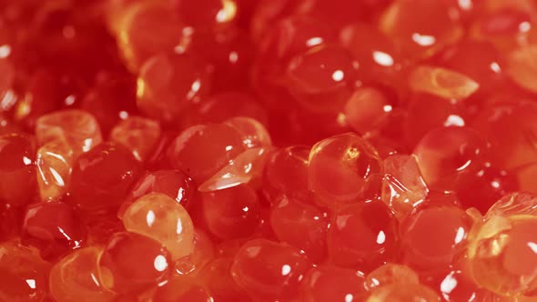 Texture of Red Caviar