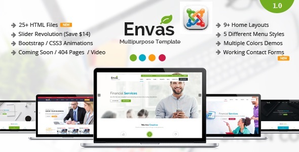 Envas - Multipurpose Business Joomla Template