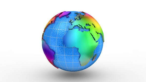 World Map Turns Into a Globe alt