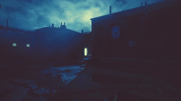 Ruins of a Very Heavily Polluted Industrial Factory alt