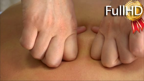 Body Massage Female Hands Close-Up Slow Motion