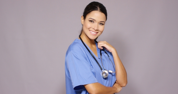 Friendly Sincere Young Woman Doctor