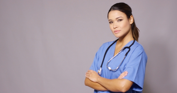 Attractive Thoughtful Woman Doctor