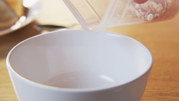 Putting Little Muesli Into a Bowl