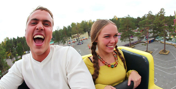 Couple On A Rollercoaster