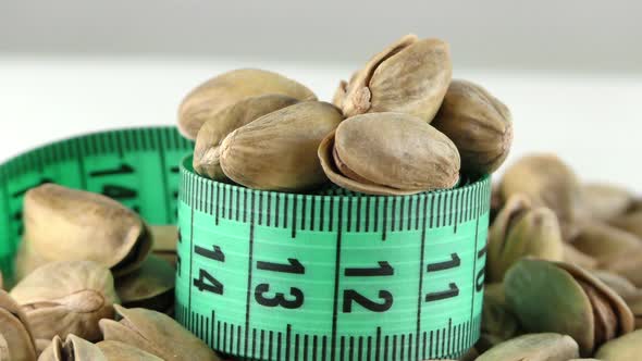 The Pistachio And Measurement Macro View 2