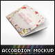 Accordion Wedding Invitation Mockup