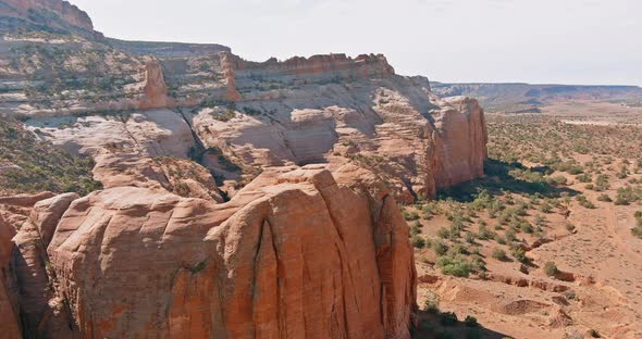 Aerial View at Cathedral Rock in Sedona Desert Canyon Arizona