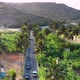 Aerial view coconut and sugar canne plantation in Santiago - Cape verde - Cabo verde - VideoHive Item for Sale