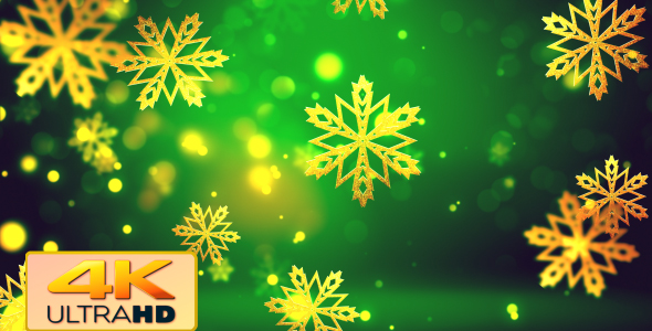 Christmas Gold Snowflakes 2