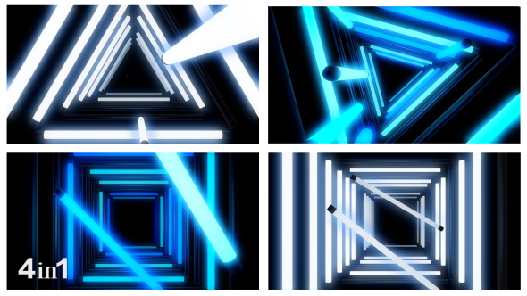 Glow Neon Lights Tunnel (4-Pack) alt