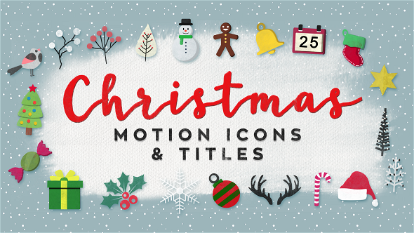 Christmas Motion Icons & Titles