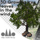 3D Photorealistic Growing Broadleaf Tree With Leaves In The Wind - VideoHive Item for Sale
