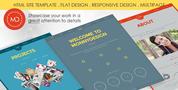 MD - Multipage HTML Portfolio Template