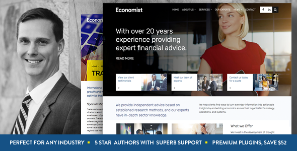 Economist - Business and Finance WordPress Theme