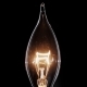 Candle Shaped Edison Lamp Flickers Over Black Background,  View - VideoHive Item for Sale
