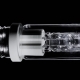 Long Shaped Halogen Lamp Blinks Over Black Background - VideoHive Item for Sale