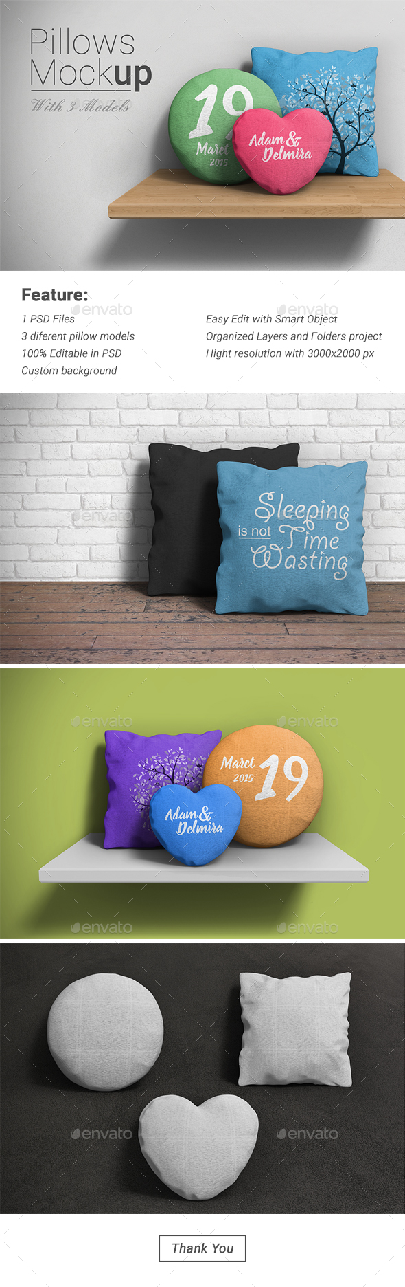 Download Pillow Mockup Graphics Designs Templates From Graphicriver