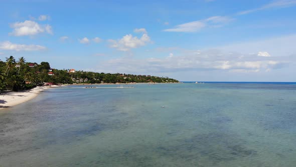 Beautiful high view of nature with sea ocean