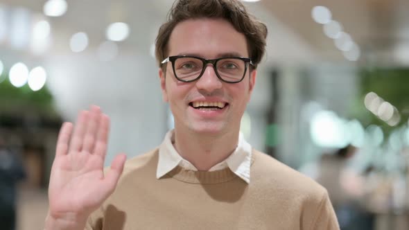 Man Talking on Online Video Call