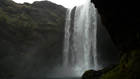 Skogafoss Waterfall In Iceland alt