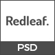 Redleaf - Minimal Portfolio PSD Template - ThemeForest Item for Sale