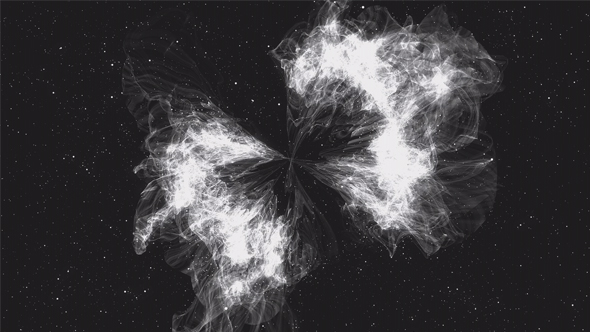 Beautiful White Space Nebula