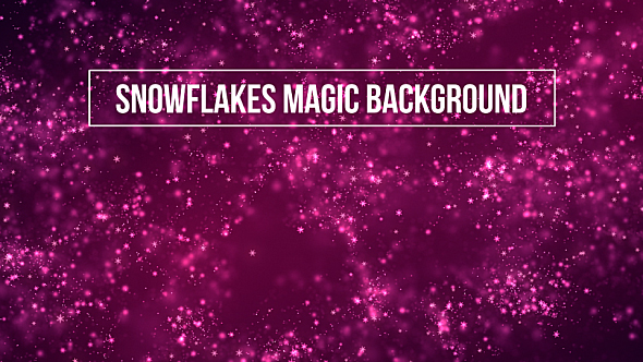 Snowflakes Magic Background