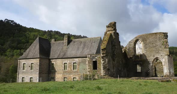 Abbey Notre-Dame de Bon-Repos, Bon repos sur Blavet, Cotes d Armor department, Brittany in France