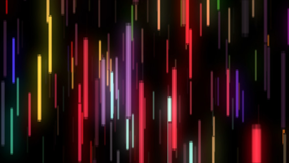 Colorful Neon Lamps Flight VJ Loop