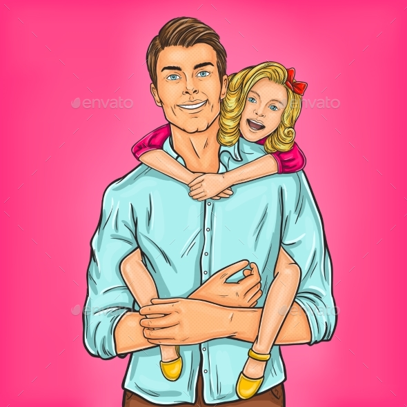 Super Dad and His Beloved Daughter